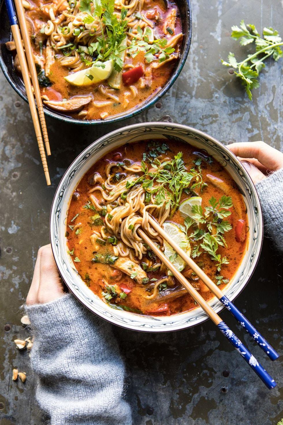 30-Minute Thai Peanut Chicken Ramen