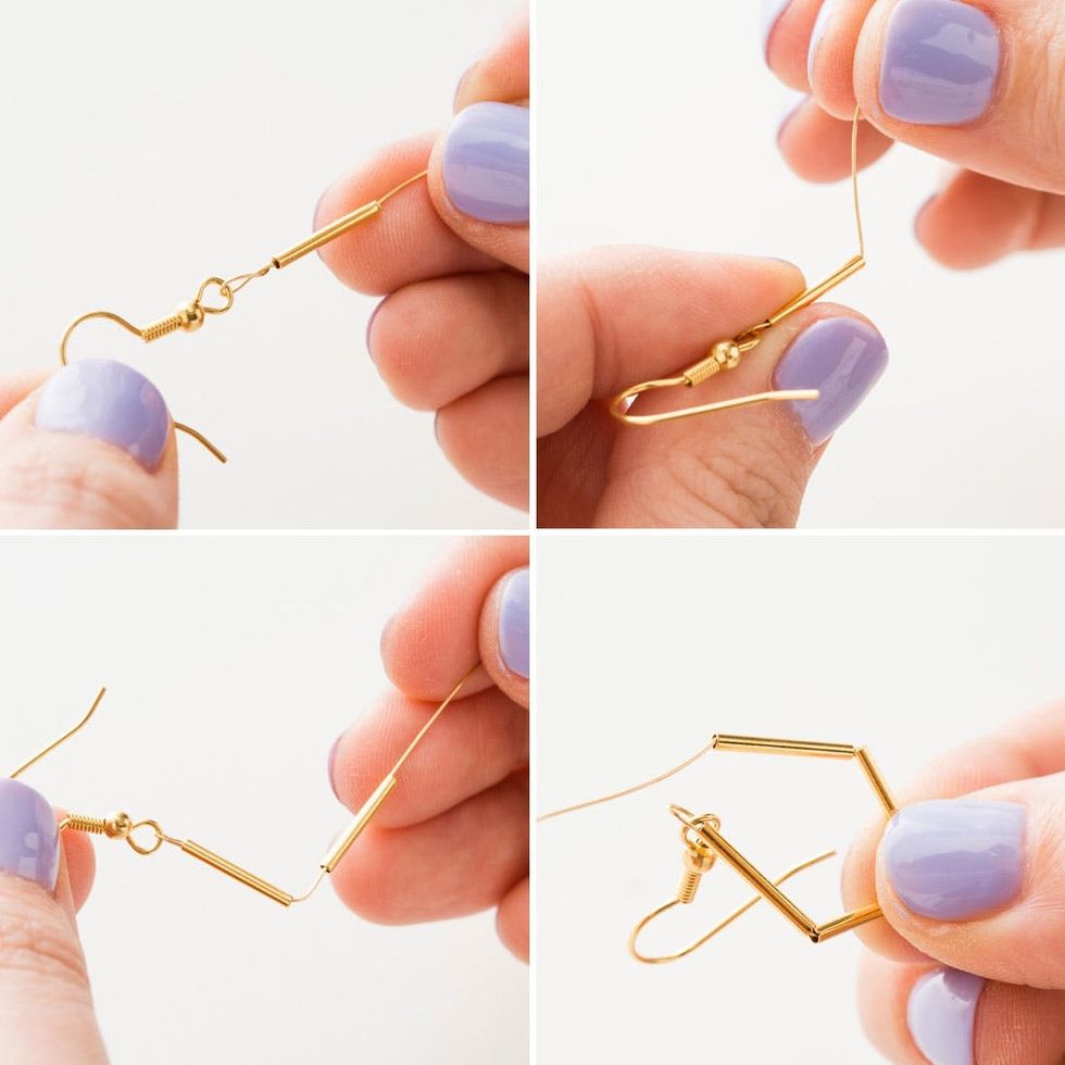 Get Geometric With This Modern Jewelry DIY - Brit + Co