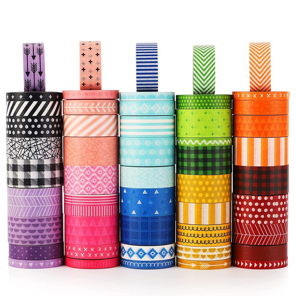 50 Rolls Washi Tape Set