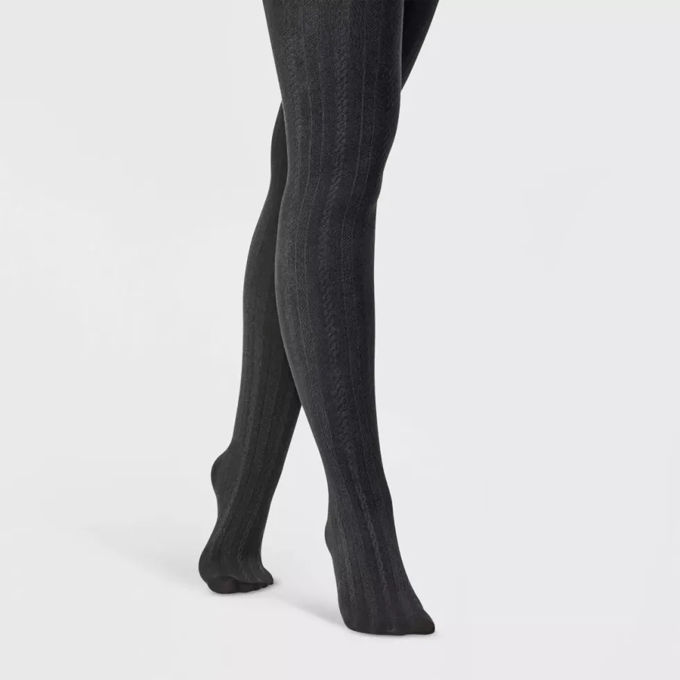 A New Day Cable Fleece Lined Tights