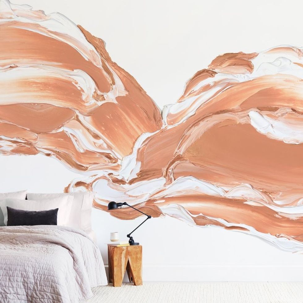 abstract wall mural