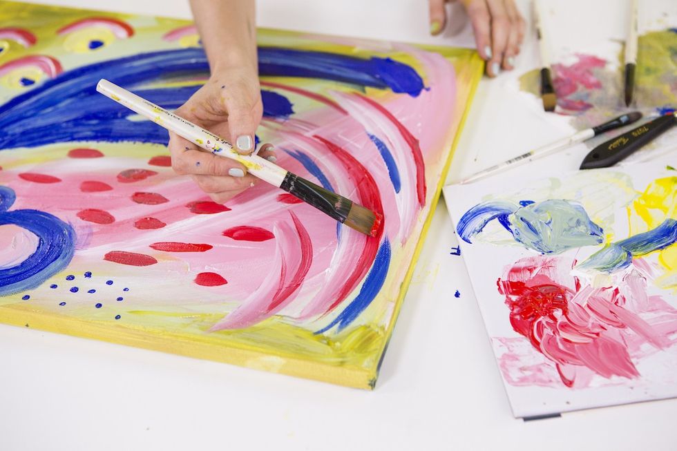 Paint And Sip Night Tutorials: DIY Your Own Paint Party - Brit + Co