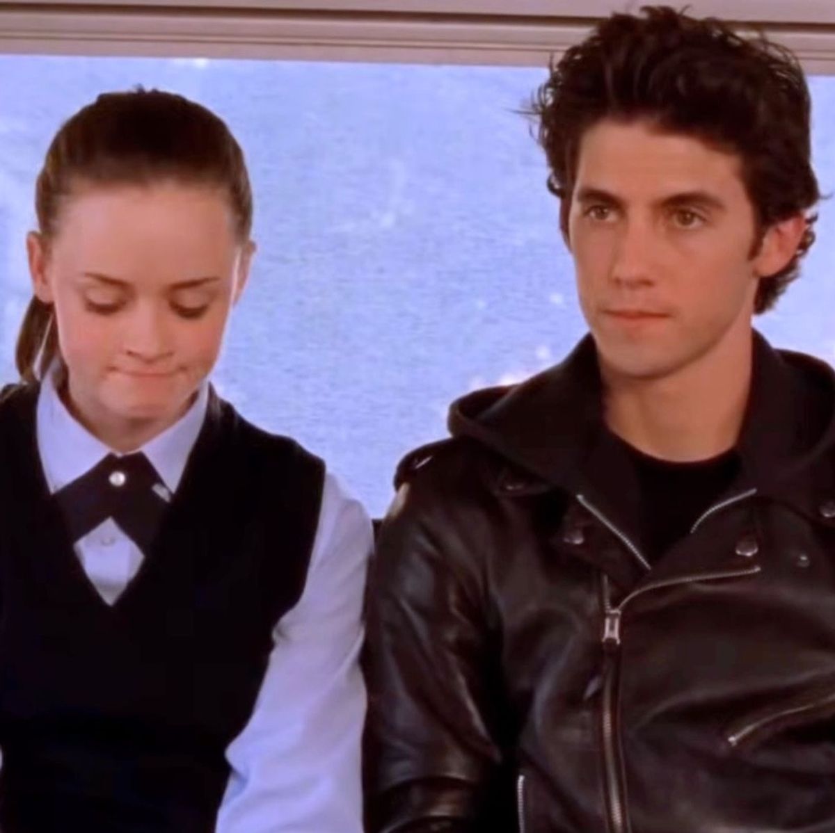 Alexis Bledel Milo Ventimiglia gilmore girls moment 