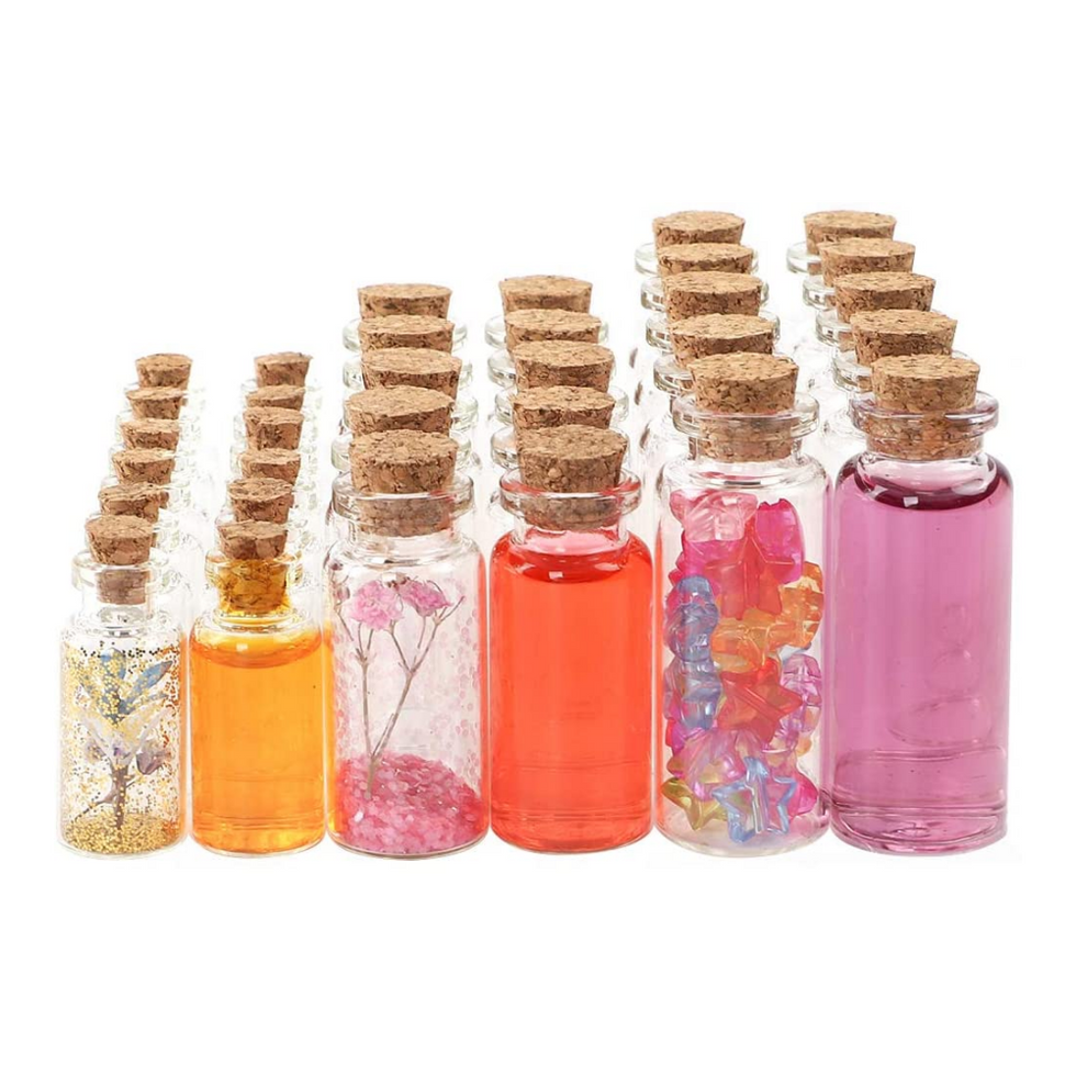 Amazon Mini Glass Bottles with Cork Stoppers