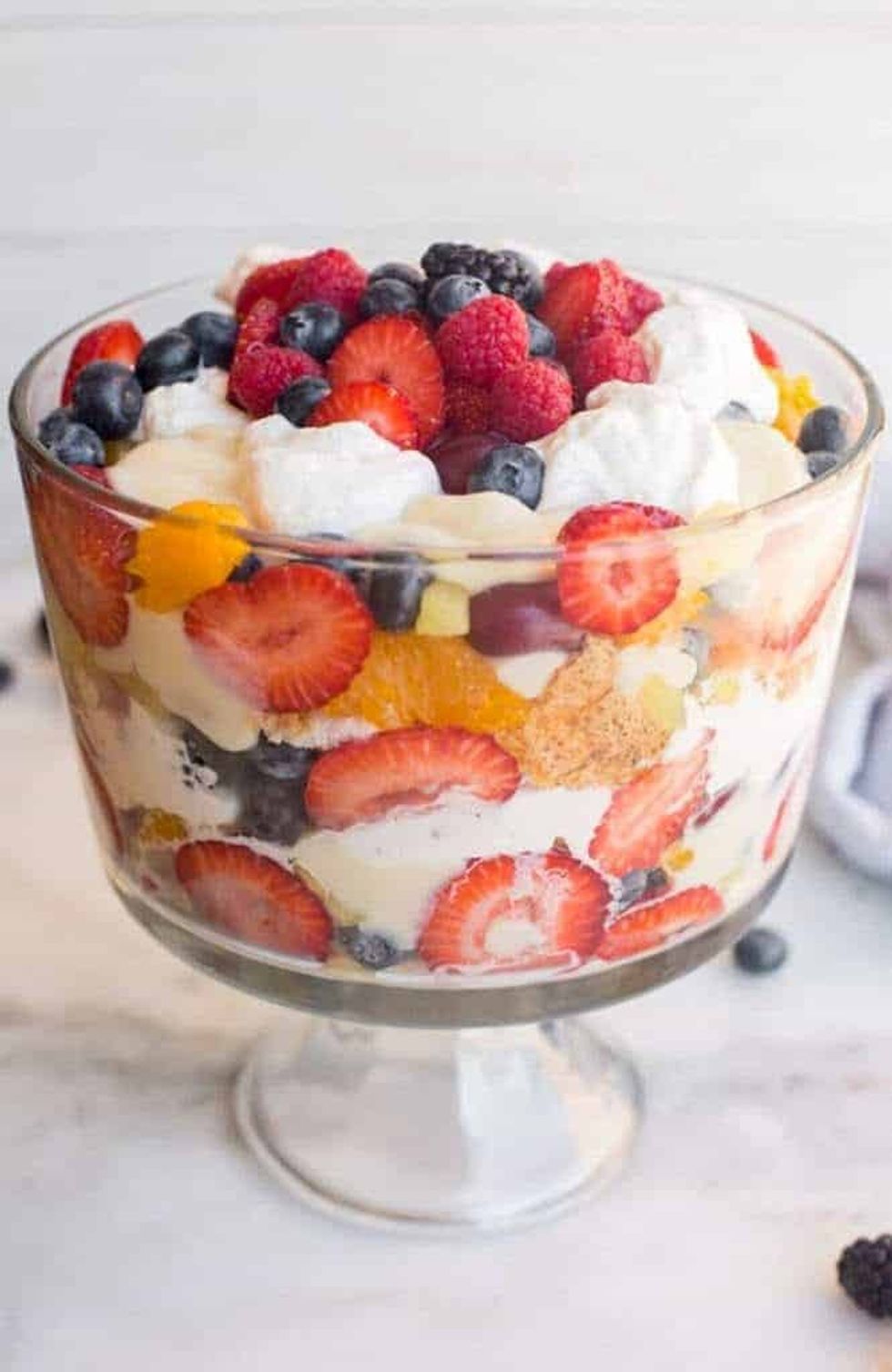 angel food cake fruit trifle recipe