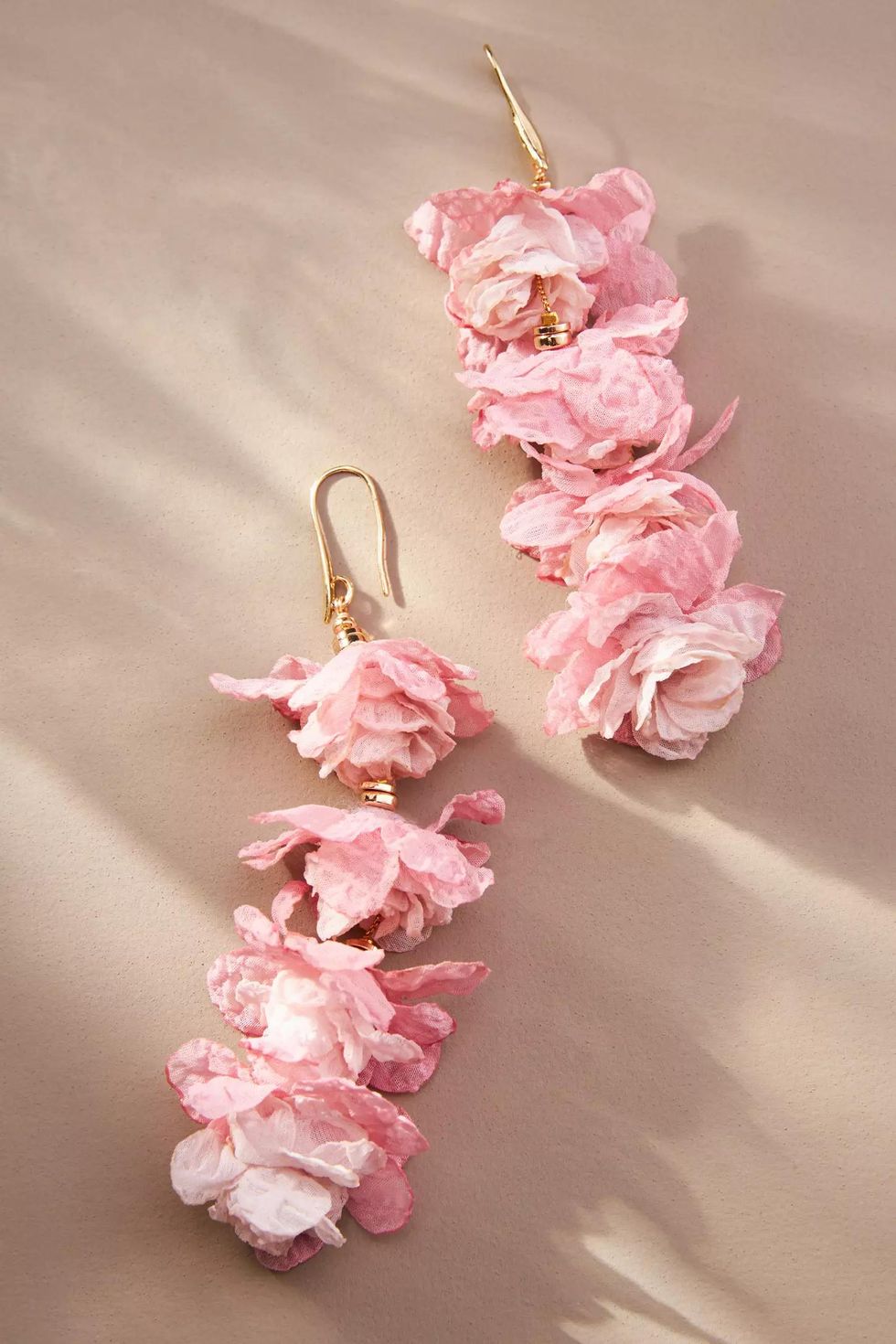 Anthropologie Flower Petal Earrings