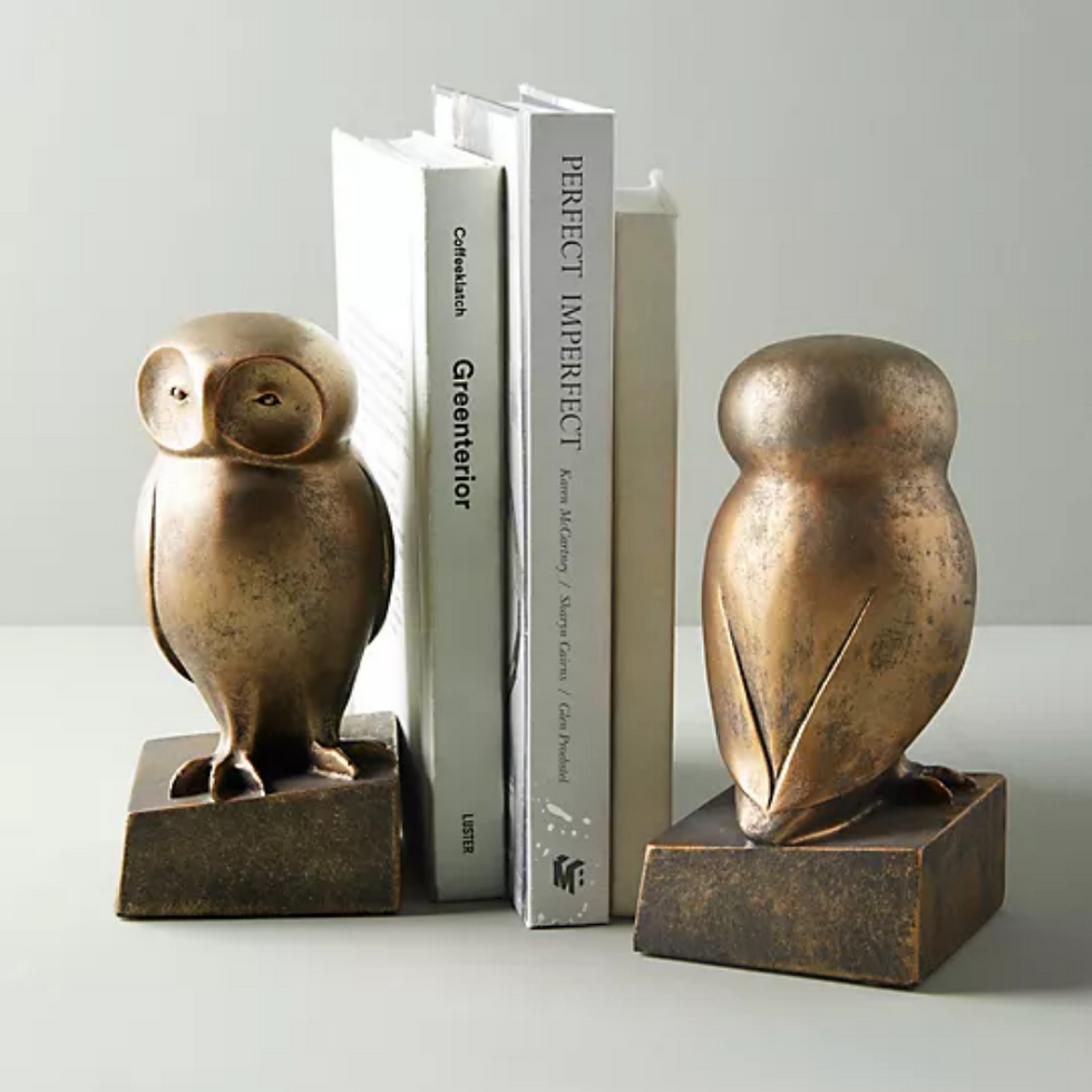 Anthropologie Wise Owl Book Ends