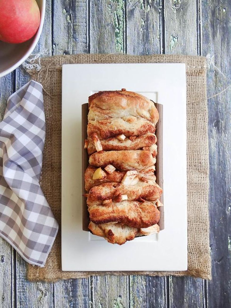 Apple Pecan Cinnamon Pull Apart Bread