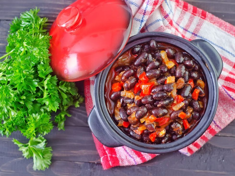 Apple, Pumpkin, and Black Bean Chili