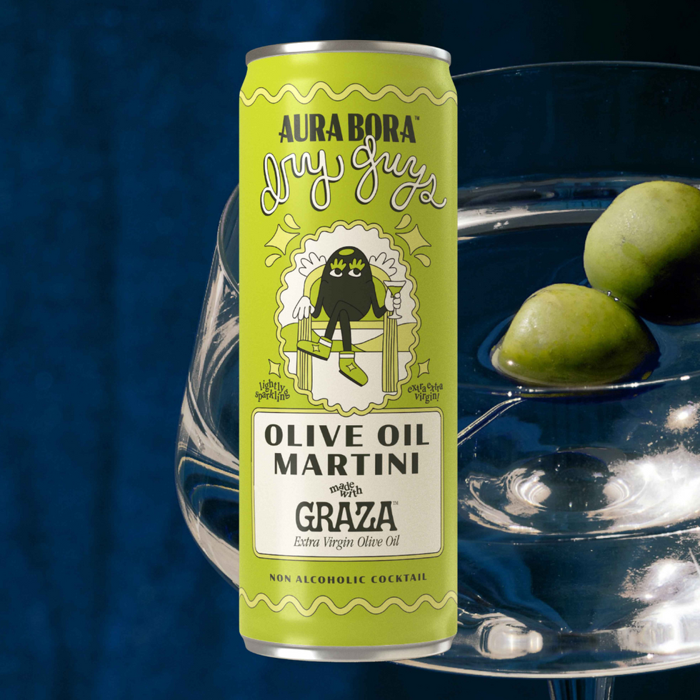 Aura Bora x Graza Olive Oil Martini