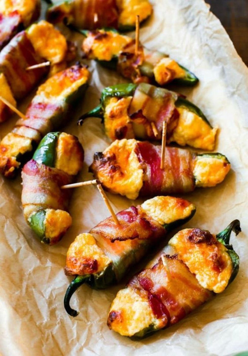 Bacon-Wrapped Cheesy Stuffed Jalapenos