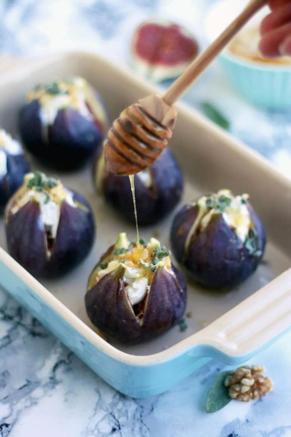 Baked Figs With Goat Cheese