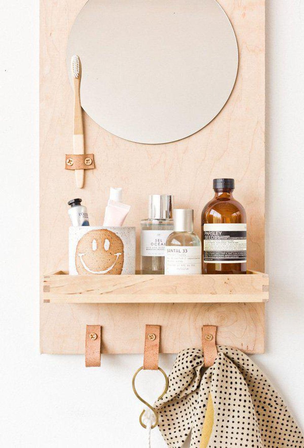 Bathroom Organizer Mirror