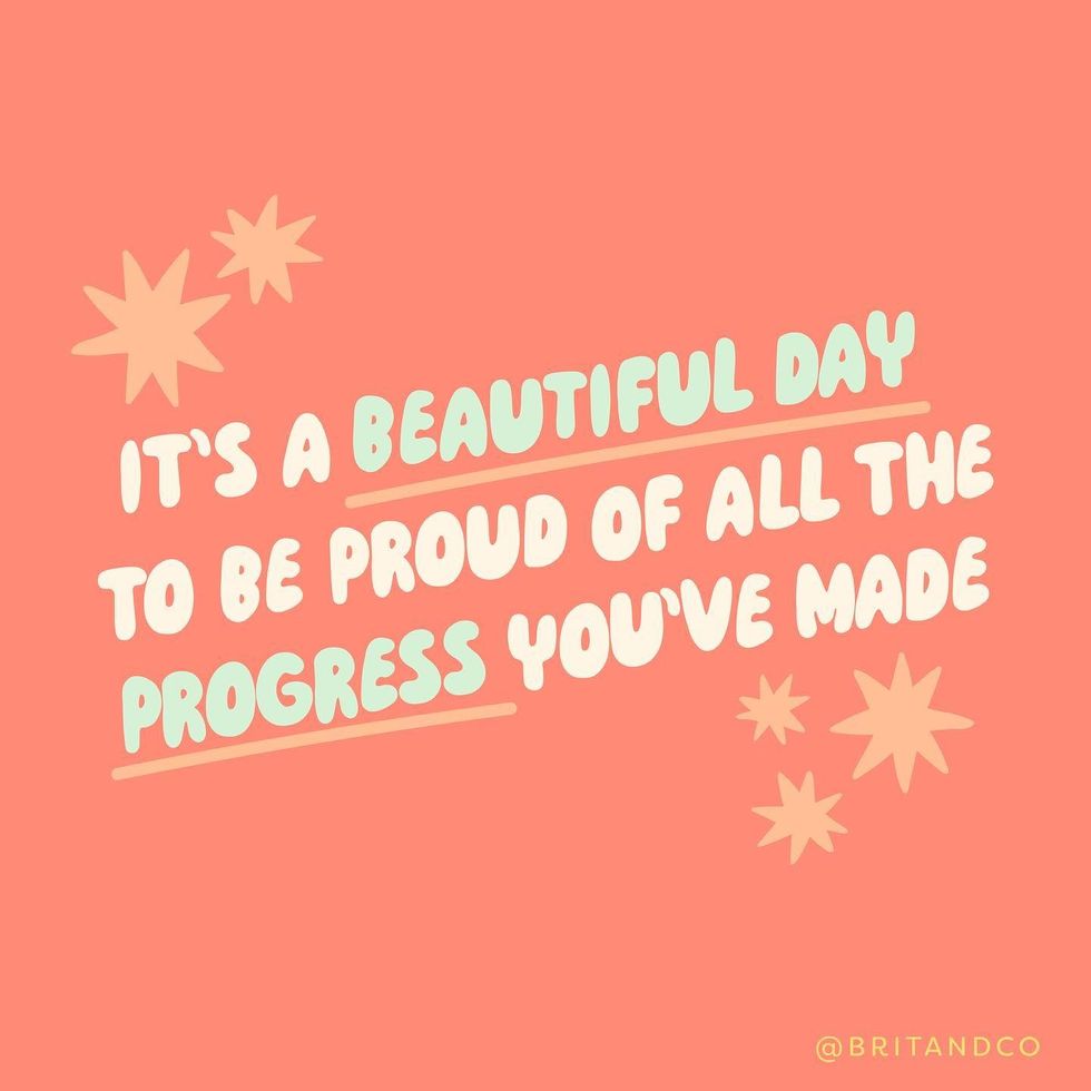 be proud of your progress