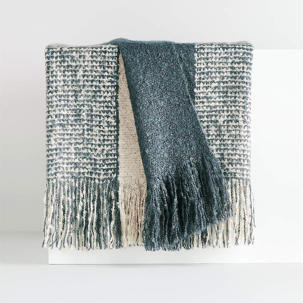 best throw blankets from crate & barrel