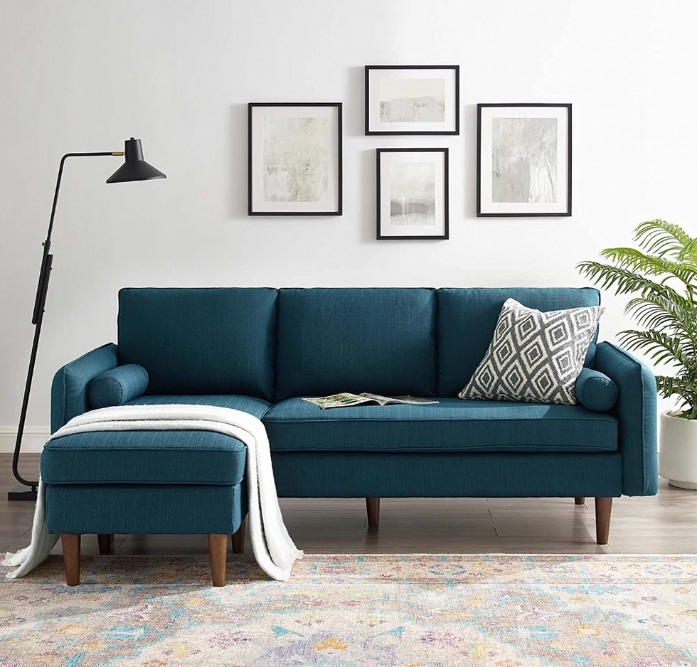 blue sectional