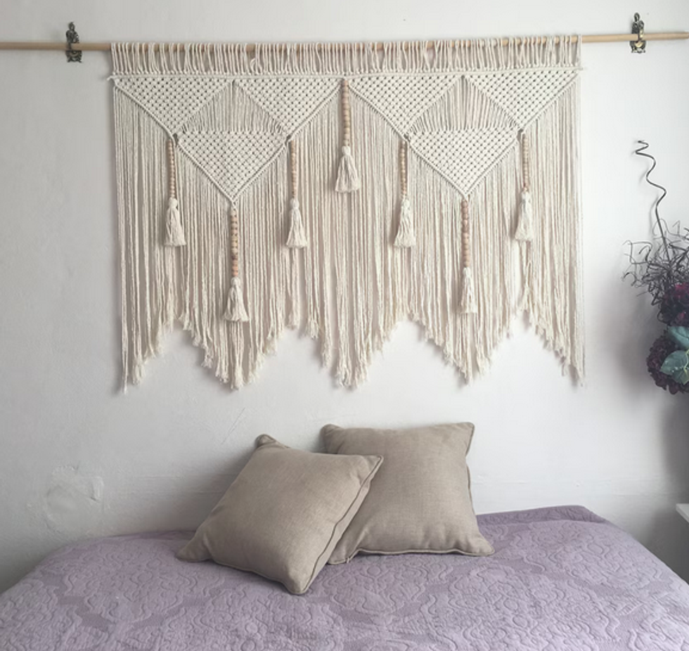 bohemian, macrame wall art