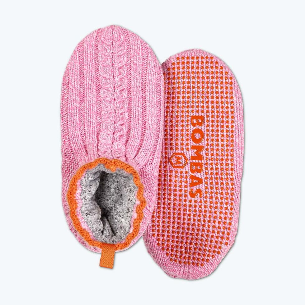 Bombas Cable Knit Gripper Slipper