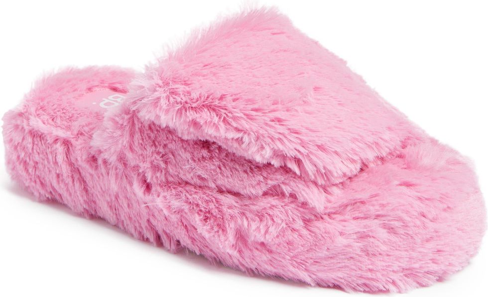 BP. Fawn Adjustable Faux Fur Slipper