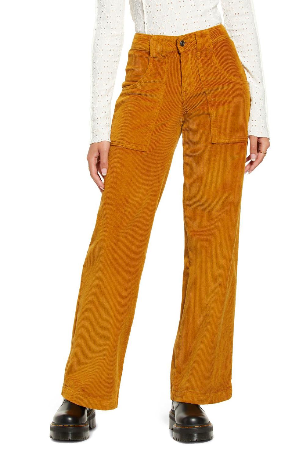 BP Wide Leg Stretch Cotton Corduroy Pants