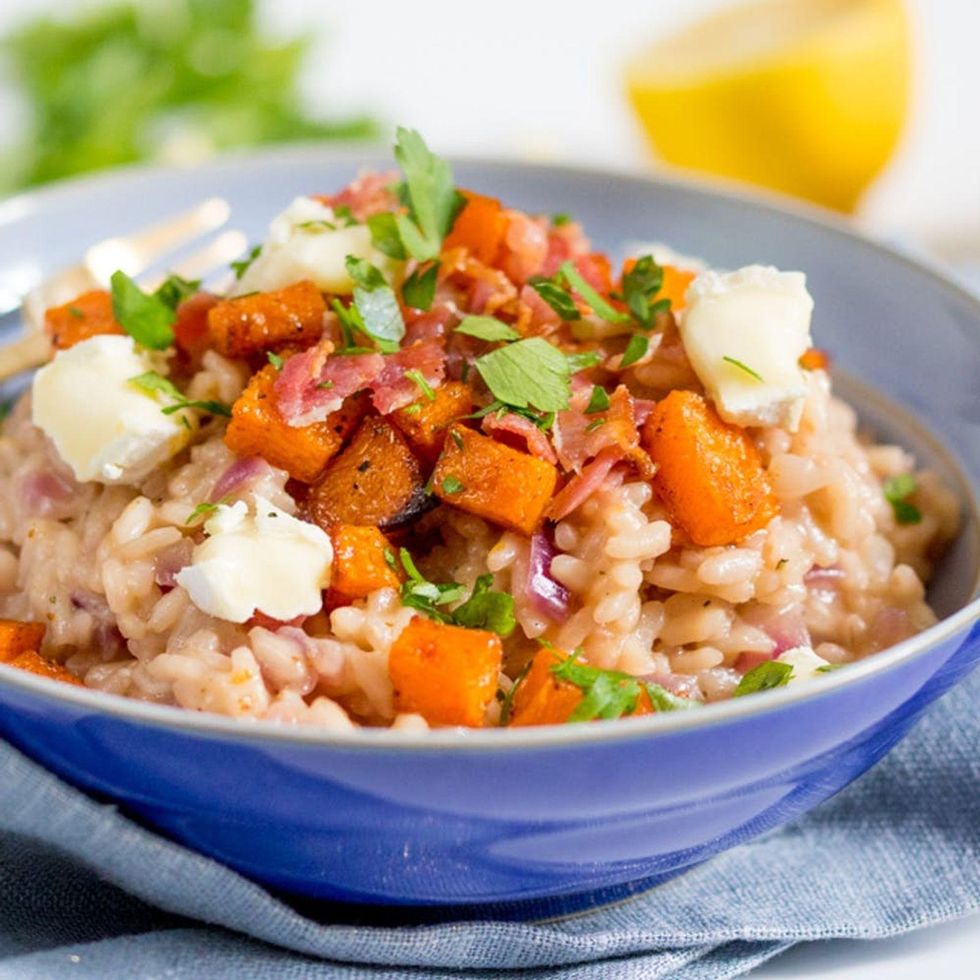 Brie, Bacon and Squash Risotto