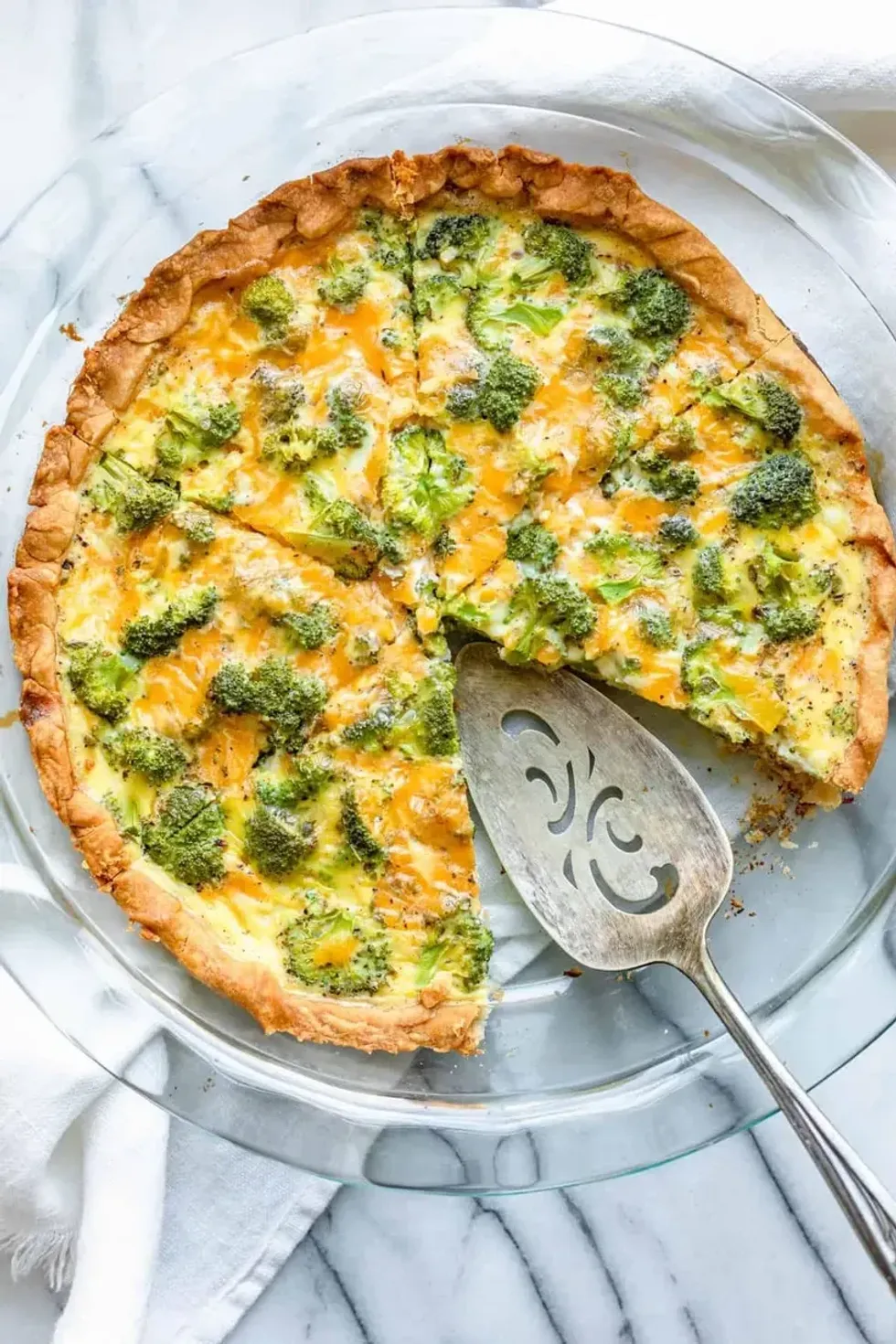 Broccoli and Cheese Quiche