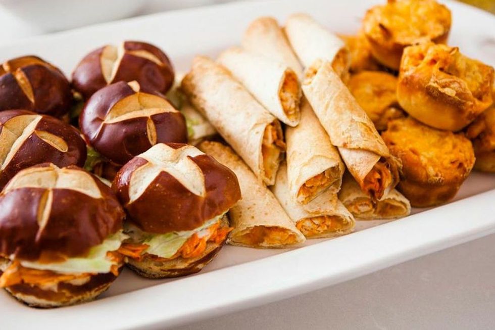 Buffalo Chicken Pizzas, Taquitos, And Sliders Tailgate Recipes
