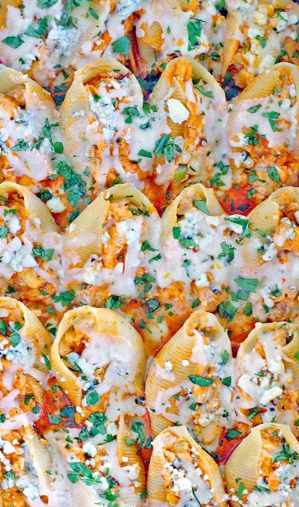 Buffalo Chicken Stuffed Shells