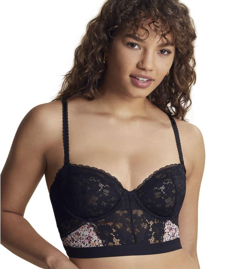 Strapless Bra for Big Busted Women Wireless Push-Up Yoga Bra Lace