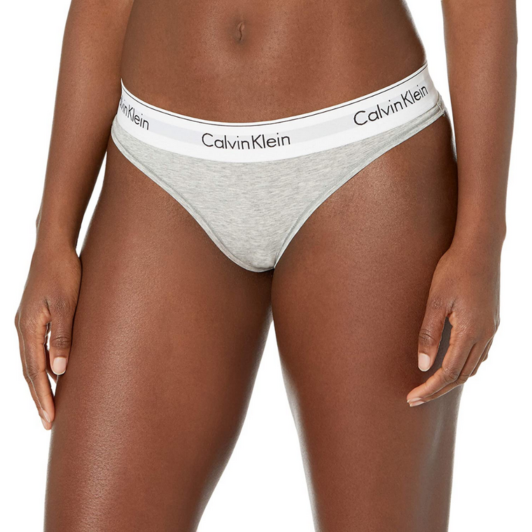Calvin Klein Underwear Modern Cotton Dip Thong em Branco