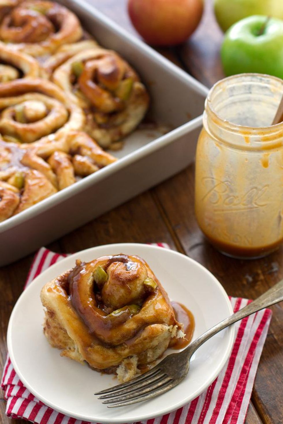 Caramel Apple Cinnamon Rolls