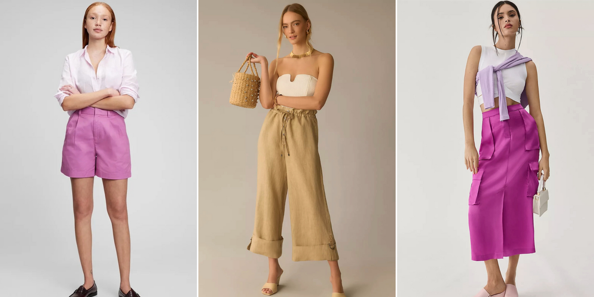 Summer Linen Outfits  Green Crop Top Aesthetic Linen Pants Outfit Sum –  3rdpartypeople