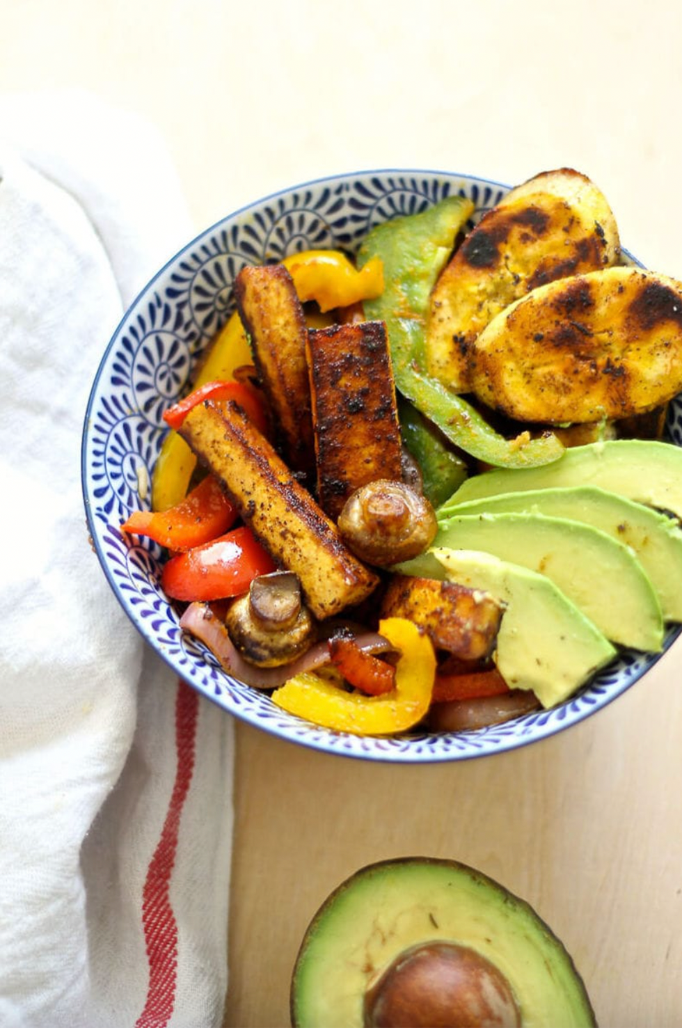 Caribbean-Inspired BBQ Tofu Bowl