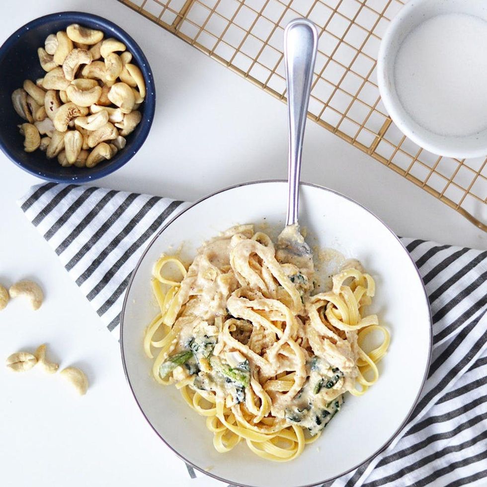 Cashew Milk Alfredo Pasta