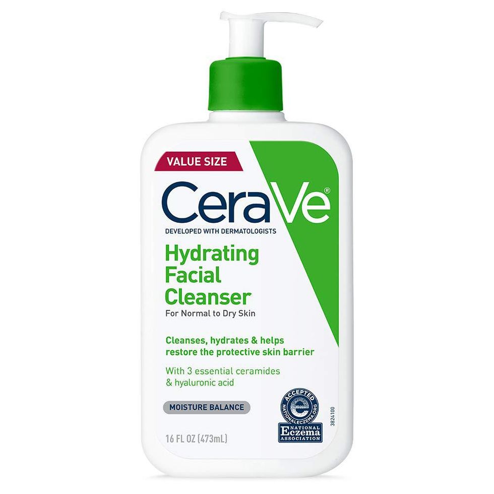 CeraVe Hydrating Facial Cleanser waterproof makeup jenna ortega