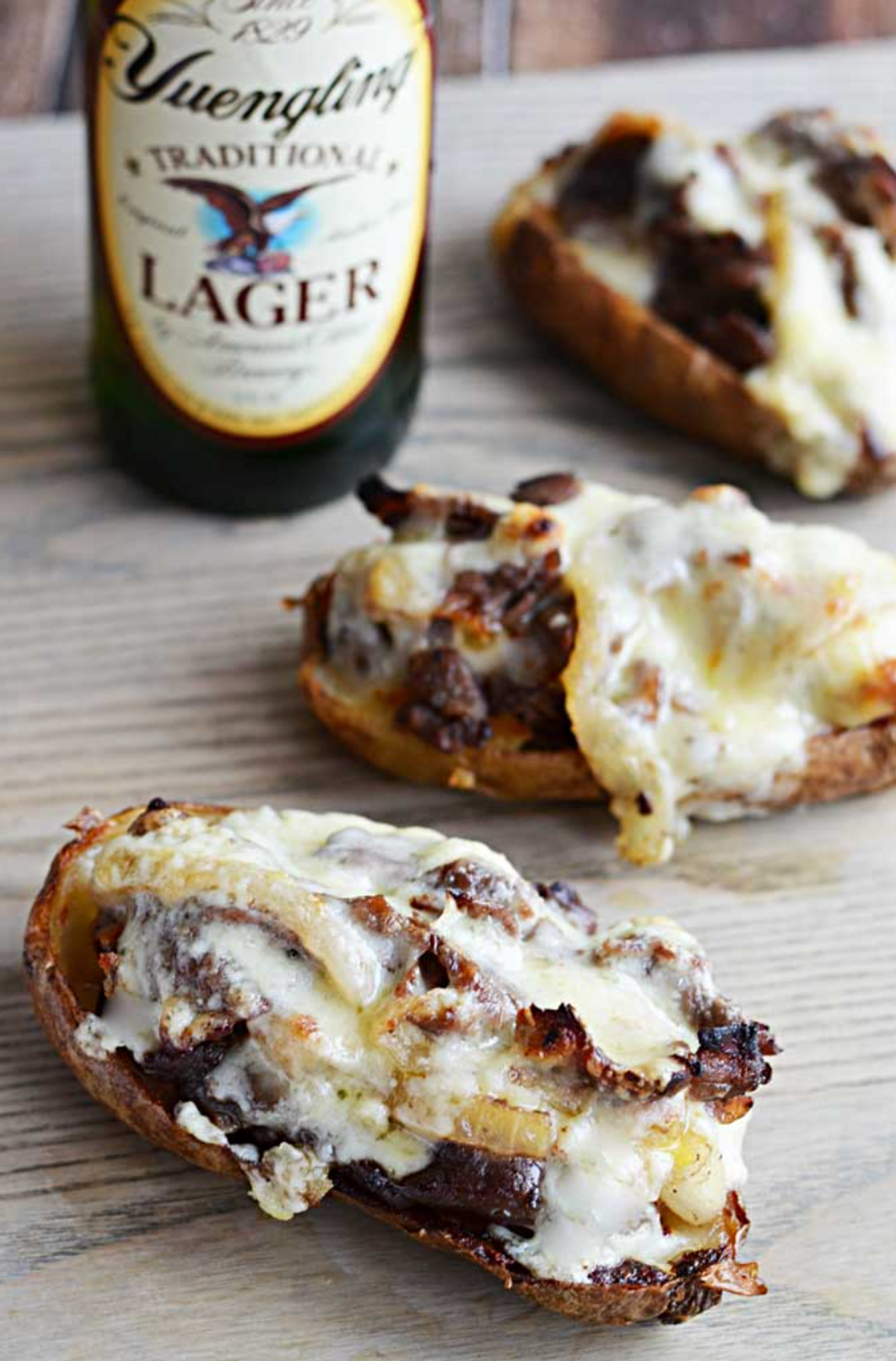 Cheesesteak Potato Skins