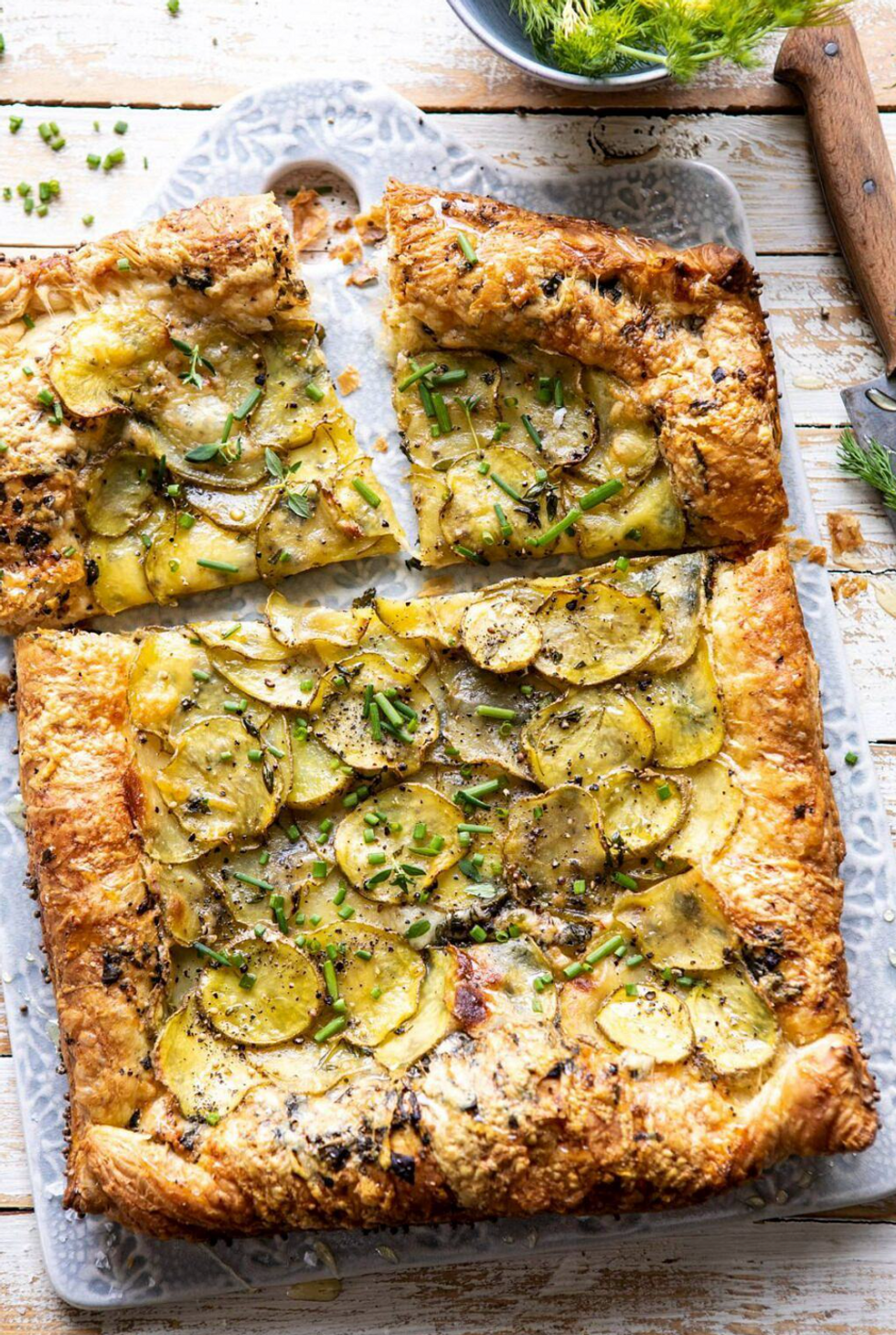 Cheesy Potato Chive Galette