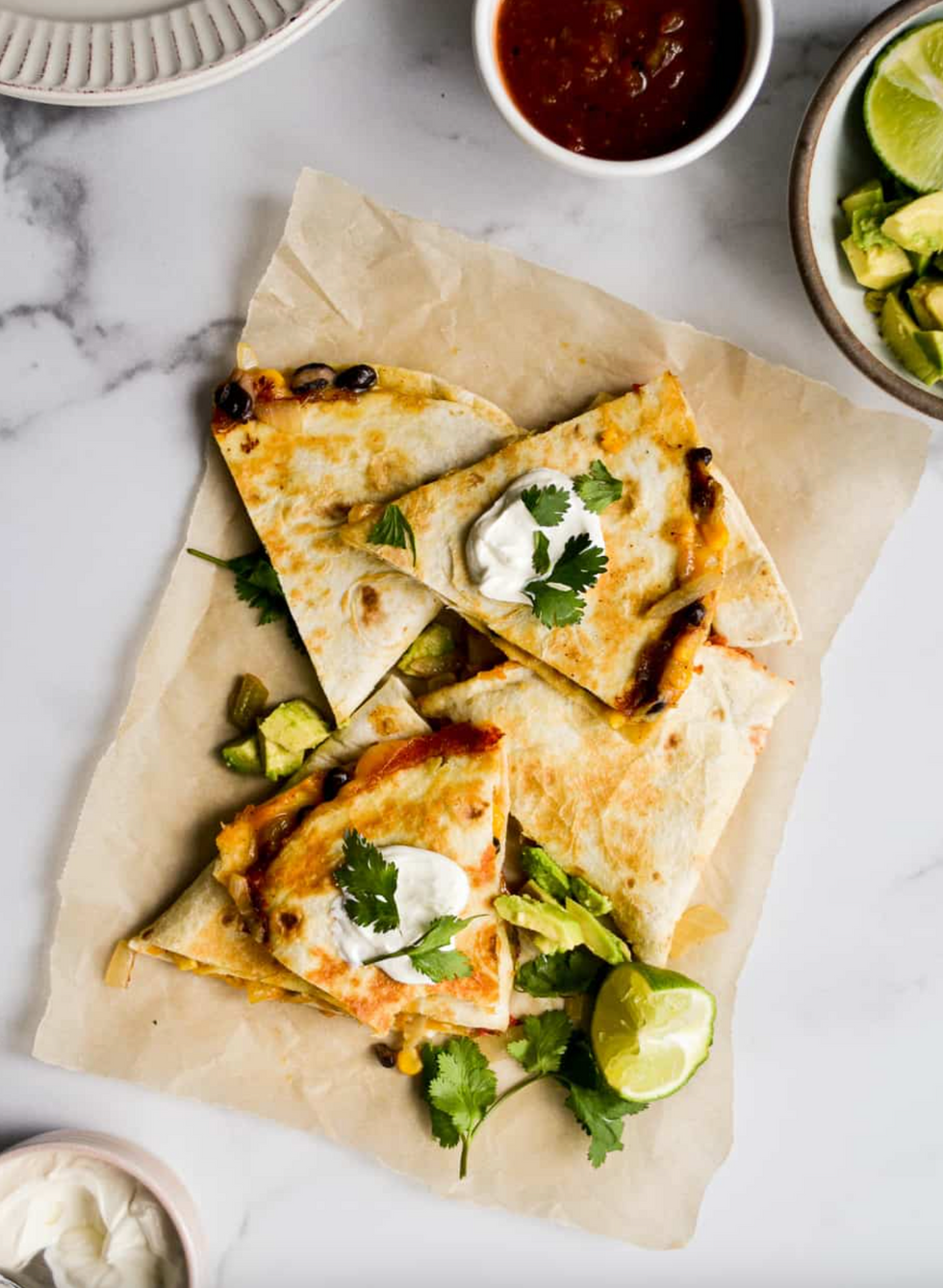 Cheesy Veggie Quesadillas