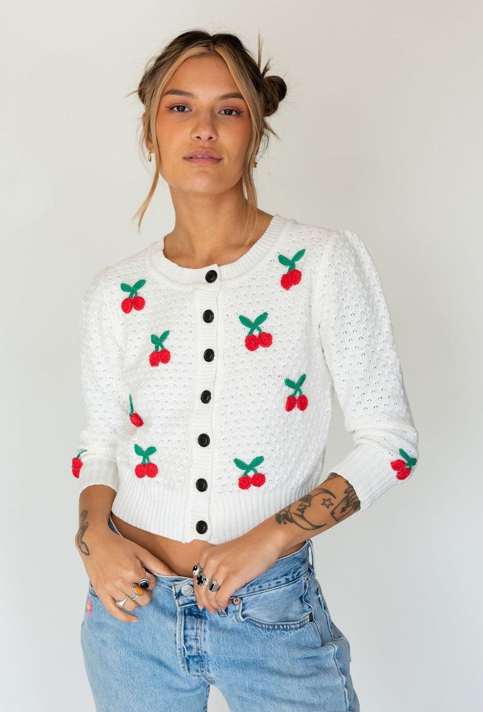 cherry cardigan