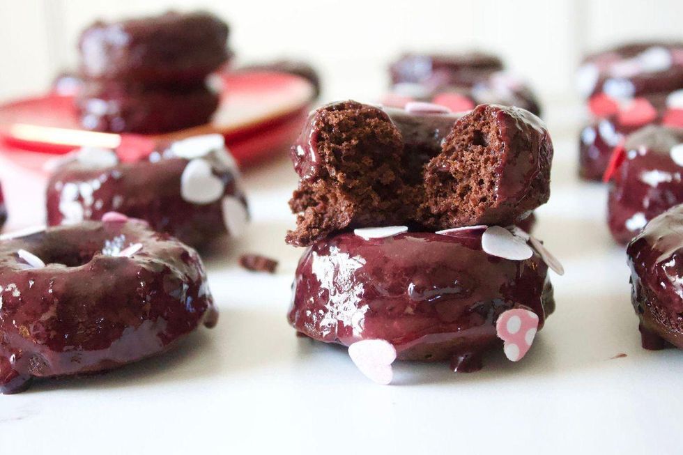 Cherry-Chocolate Covered Donuts summer recipes