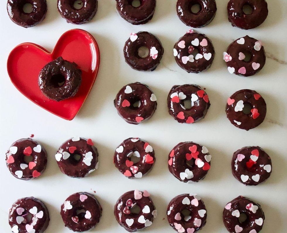Valentine's Galerie Chocolate Donuts: Tiny Treats, Big Flavors!