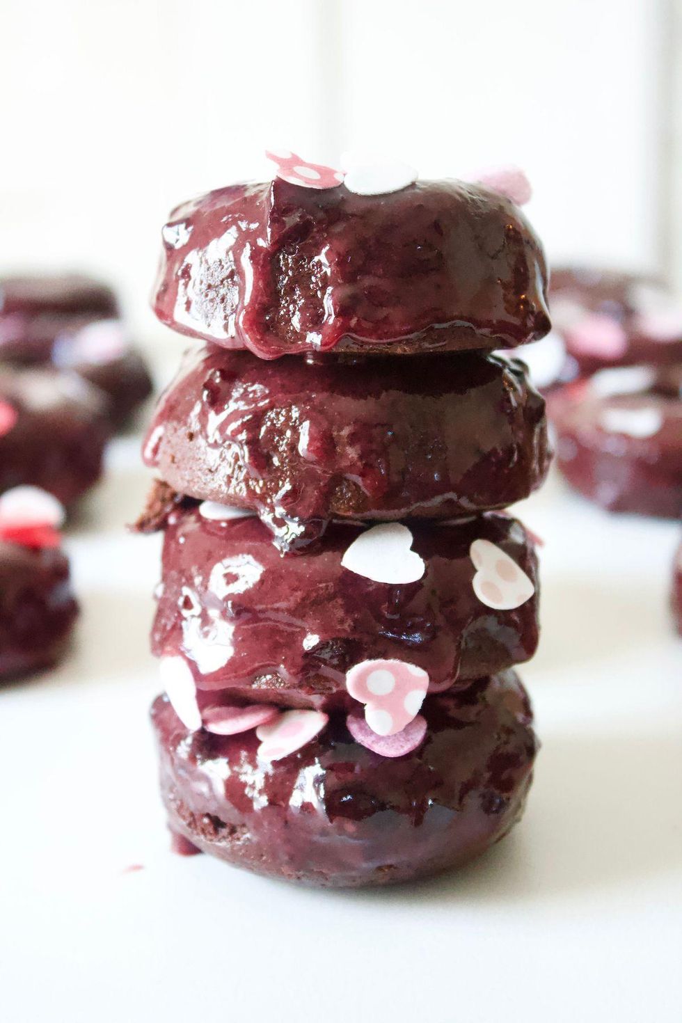 cherry chocolate covered donuts