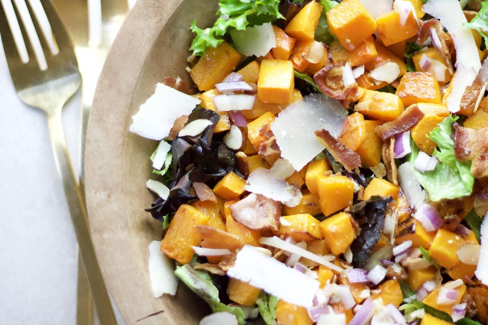 Close up of Butternut Squash Salad