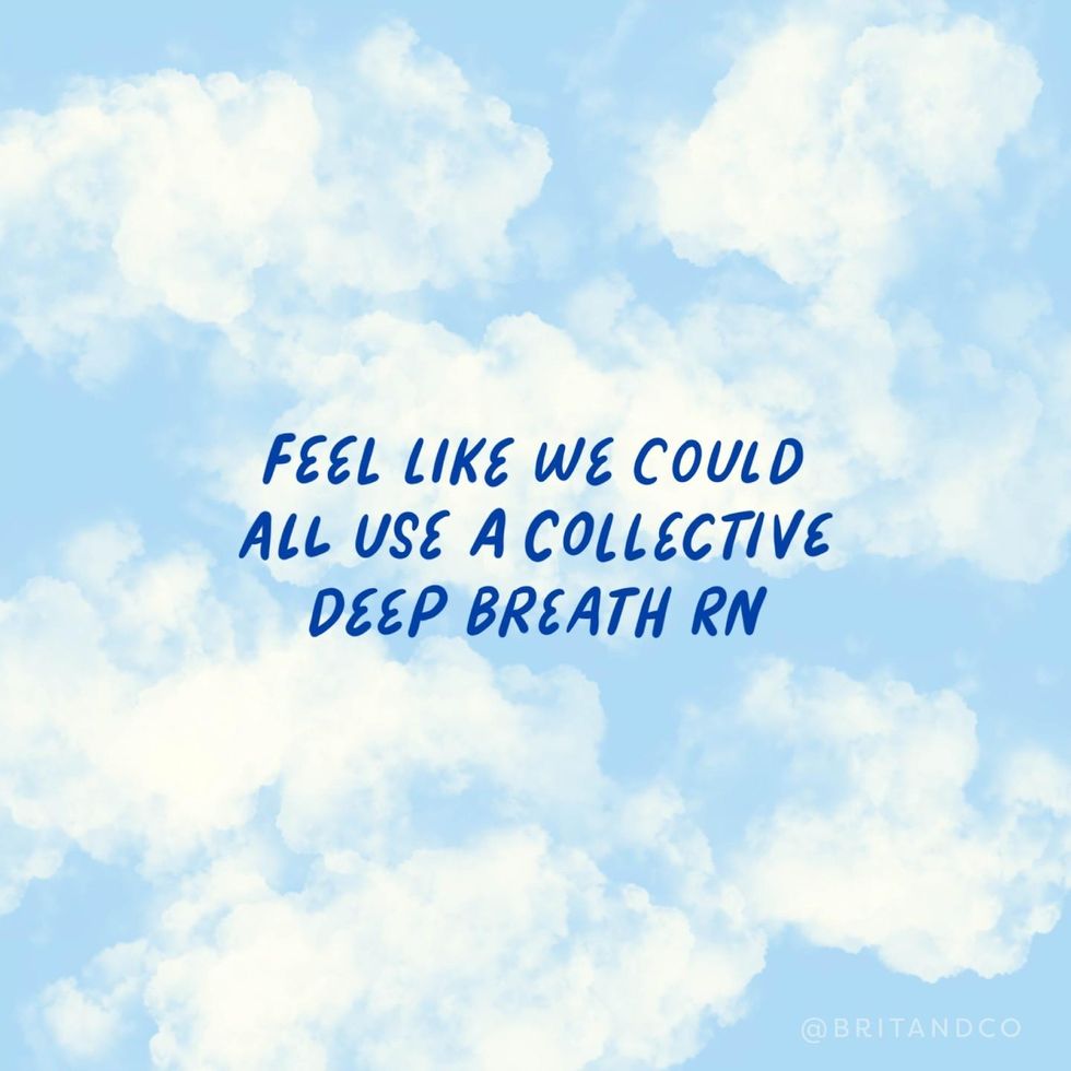 clouds and deep breath wallpaper