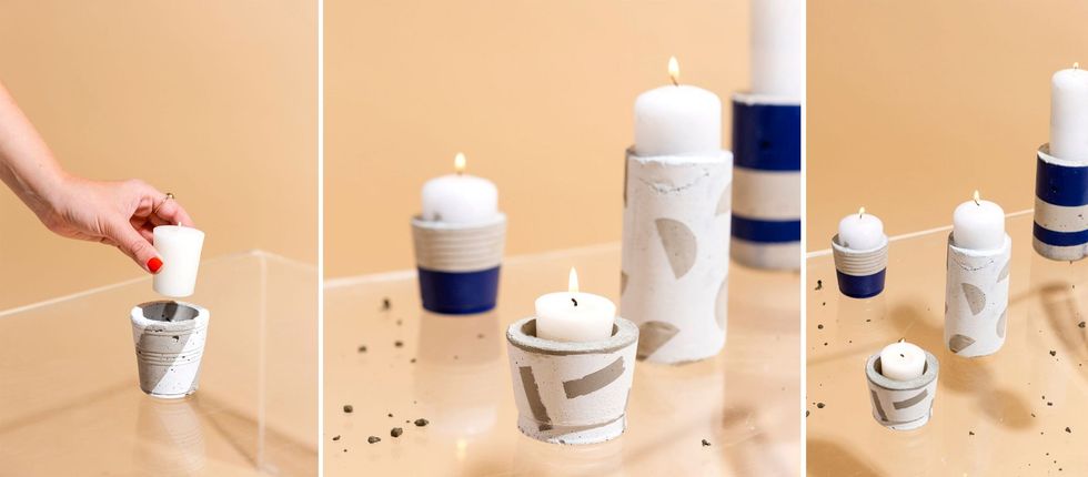 concrete candle diy