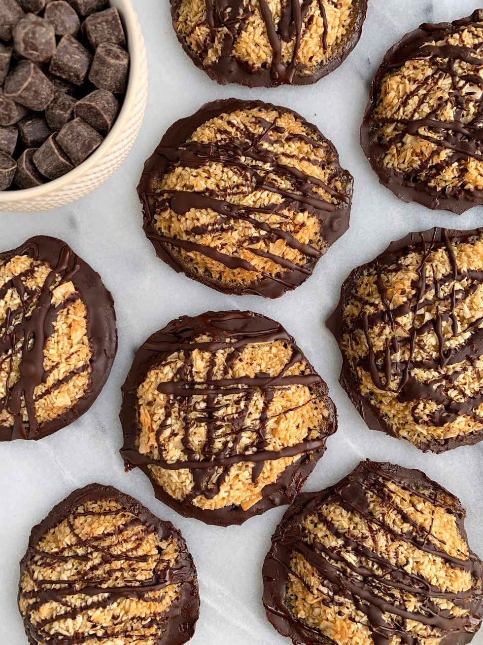 Copycat Paleo Girl Scout Samoa Cookies