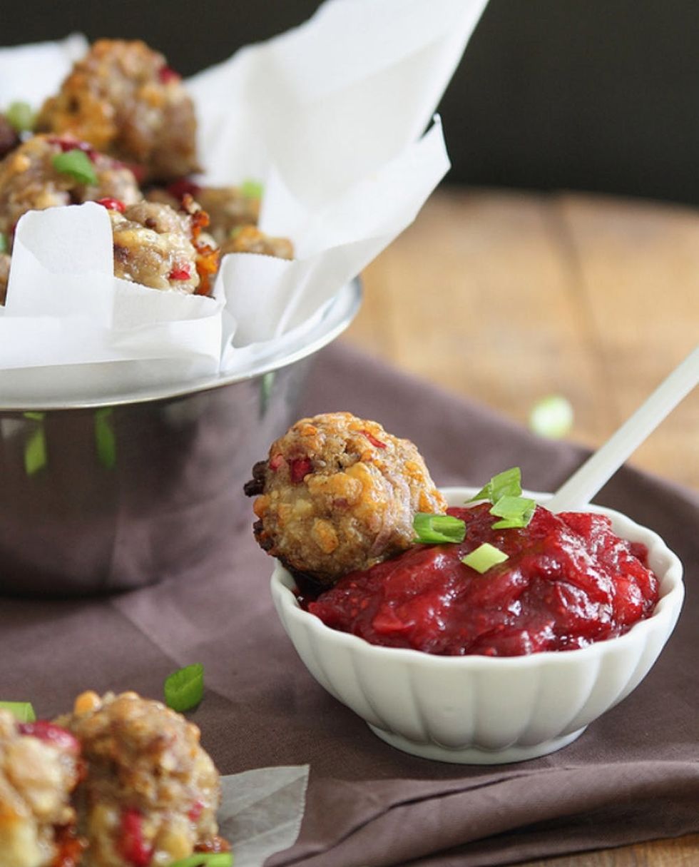 Cranberry Cheddar Sausage Bites