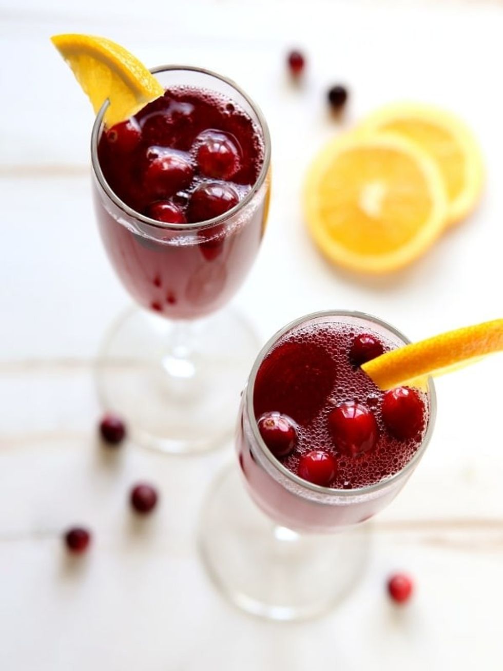 Cranberry Orange Mimosas