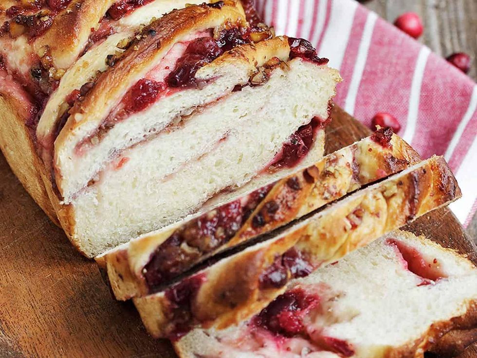 Cranberry Walnut Swirl Bread