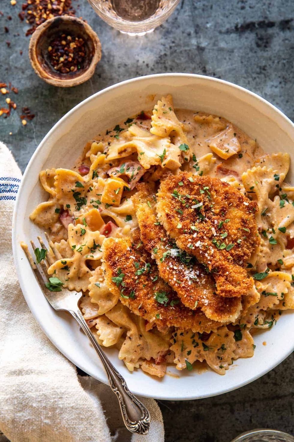 Creamy Parmesan Chicken Pasta